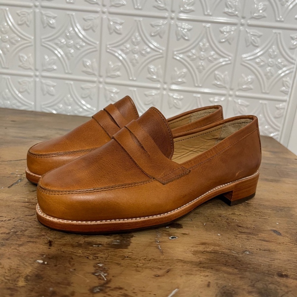 Adelante Women Loafers “The Sophia” Leather Handmade Size 7E